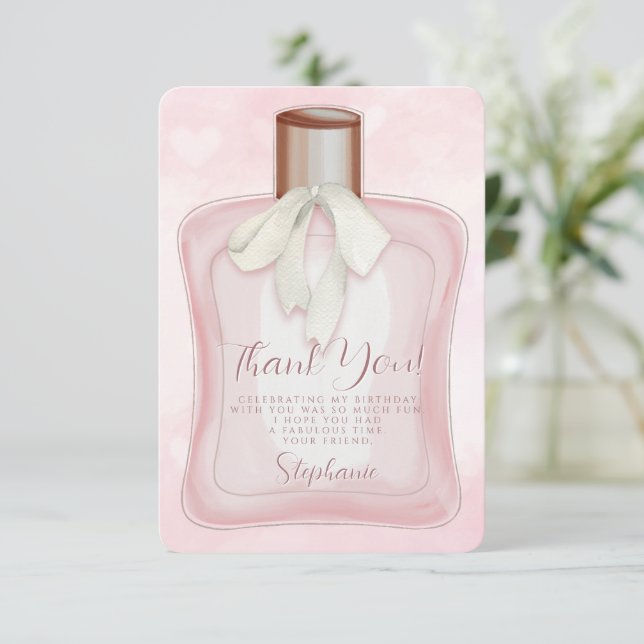 Parfüm Glam Party Einladung (Stehend Vorderseite)