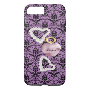 Parfum&Pearls Purple Damask iPhone7Plus Coque dur