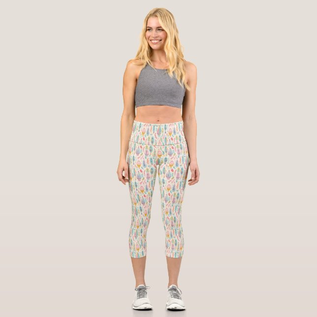 Parfüme sind die Gefühl von Blume Capri Leggings (Vorderseite)