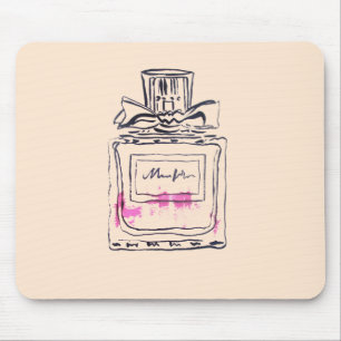 Parfümflasche Mode Wasserfarben Illustration Mousepad