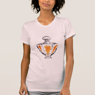 Parfümflaschen-Mode-Wasserfarbeillustration T-Shirt
