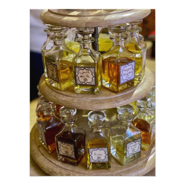 Parfumöle in Marrakesch, Marokko Fotodruck (Vorne)