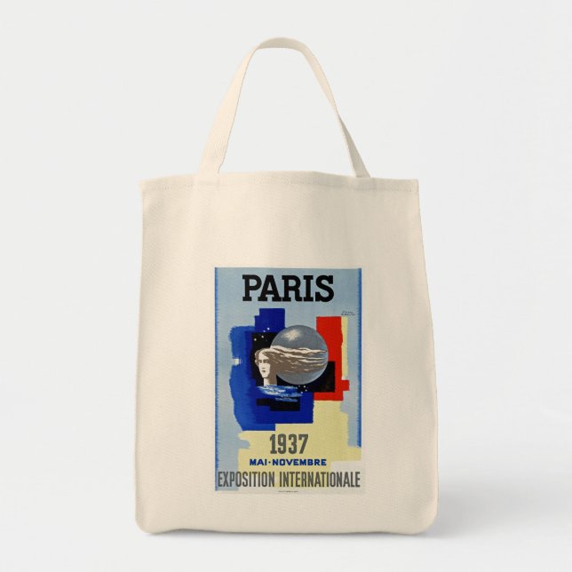 Paris 1937 ~ Exposition Internationale Tragetasche (Vorne)