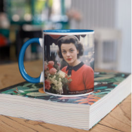 Paris 60er Blume Lady 5 Kaffeetasse