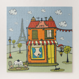 Paris a France Café Puzzle