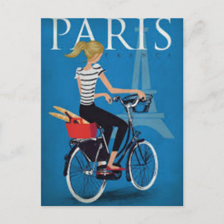 Paris à Vélo Postkarte