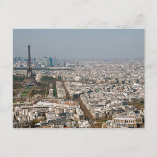 Paris ab Oberhalb II Postkarte