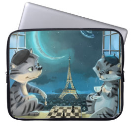 Paris am Abend Laptop-Schläfchen (verschiedene Grö Laptopschutzhülle