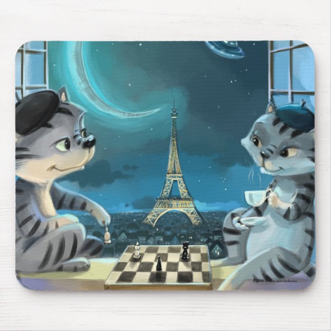 Paris am Abend Mousepad (Vorne)