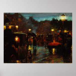 Paris am Abend Poster