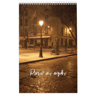Paris am Nachtkalender Kalender