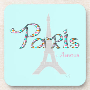 PARIS Amour mit Eiffelturm Untersetzer