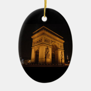 Paris an der Nachtverzierung Keramik Ornament