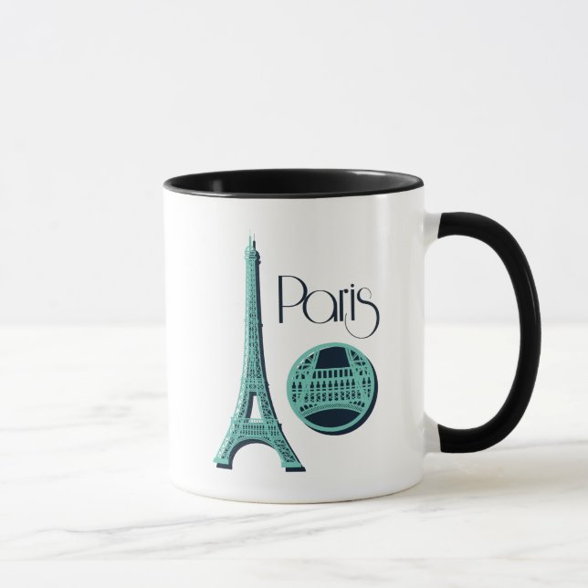 Paris aquamarin tasse (Rechts)