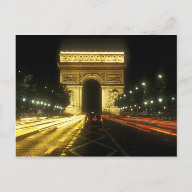 Paris - Arc de Triomphe - Postkarte (Vorderseite)