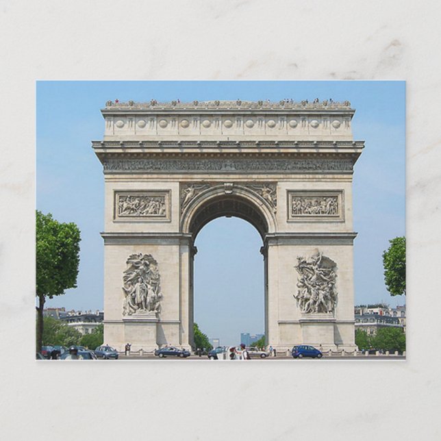 Paris - Arc de Triomphe - Postkarte (Vorderseite)
