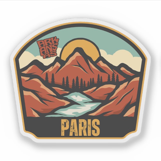 Paris, Arkansas Aufkleber (Vorderseite)