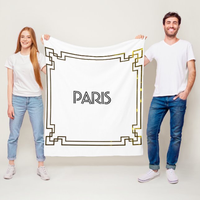 Paris Art Nouveau Art Deco Jugendstil Fleecedecke (Beispiel)