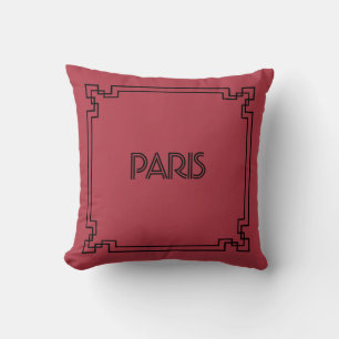 Paris Art Nouveau Art Deco Jugendstil Kissen