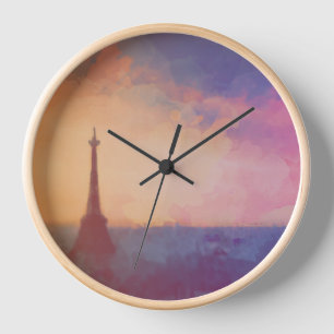 Paris Art Wall Horloge