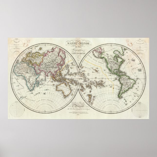 Paris Atlas Map Poster (Vorne)