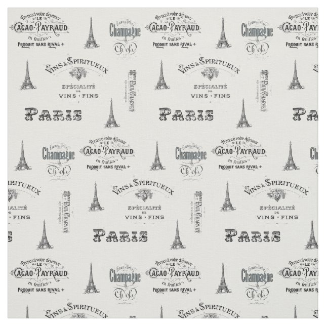 Paris-Aufkleber-Collagen-Gewebe Stoff (Muster)