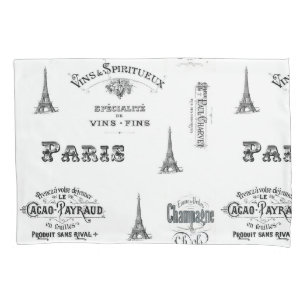 Paris-Aufkleber-Collagen-Kissen-Kasten Kissenbezug