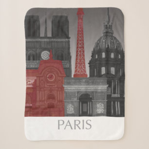 Paris-Aufzüge bis zum Nacht - Rot Sherpadecke