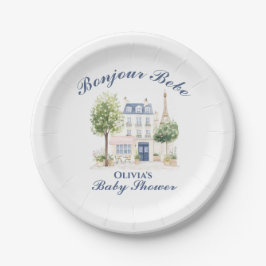 Paris Baby Shower Parisian Cafe Tea Party Pappteller