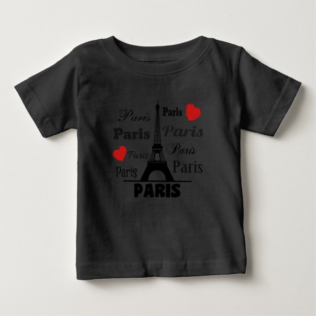 Paris Baby T-shirt (Vorderseite)