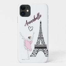 Paris Ballerina und der Eiffelturm
