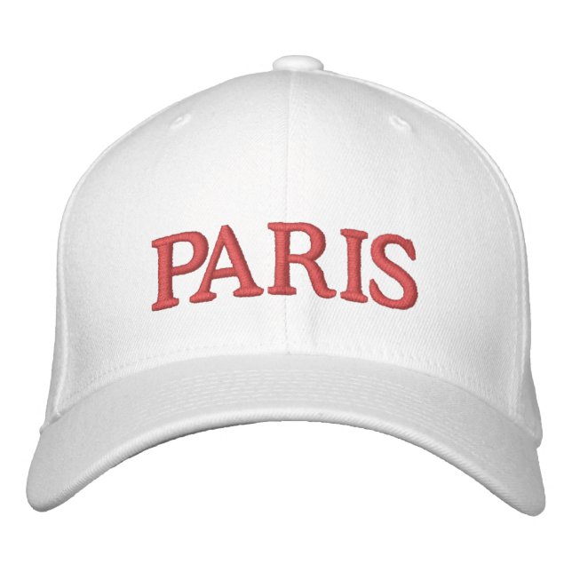 Paris Bestickte Baseballkappe (Vorderseite)