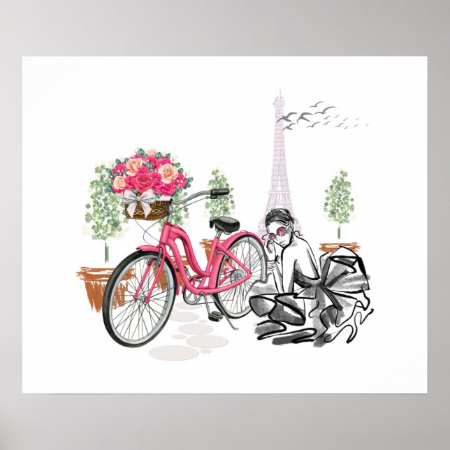 Paris Bike Ride Poster (Vorne)