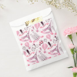 Paris Birthday Shower Party Hochzeitspur Pink Geschenktütchen