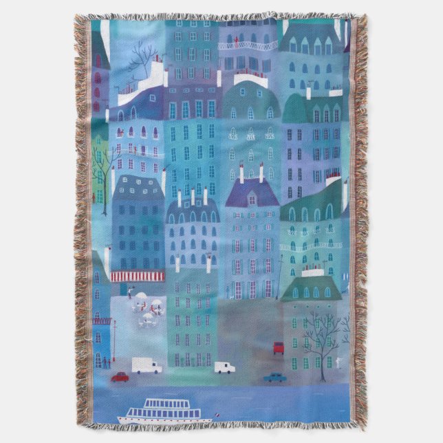 Paris Blue Decke (Vorderseite Vertikal)