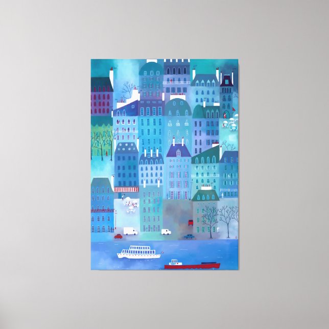 Paris Blues Leinwanddruck (Vorderseite)