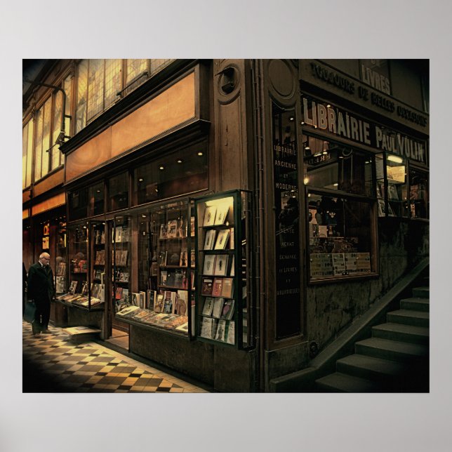 Paris Bookshop Poster (Vorne)