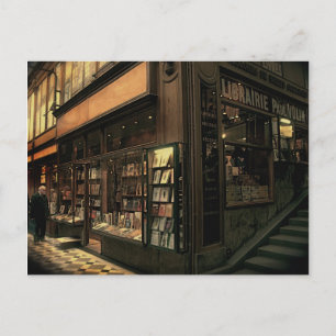 Paris Bookshop Postkarte
