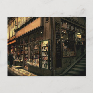 Paris Bookshop Postkarte