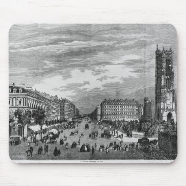 Paris, Boulevardde Sebastopol Mousepad (Vorne)