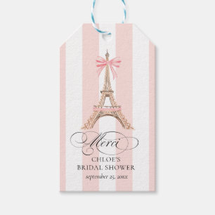 Paris Bow Eiffel Tower Merci BRAUTPARTY Geschenkanhänger