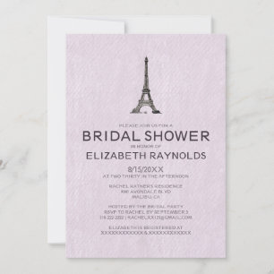 Paris Bridal Dusche Einladungen