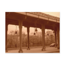 Paris-Brücke in Sepia