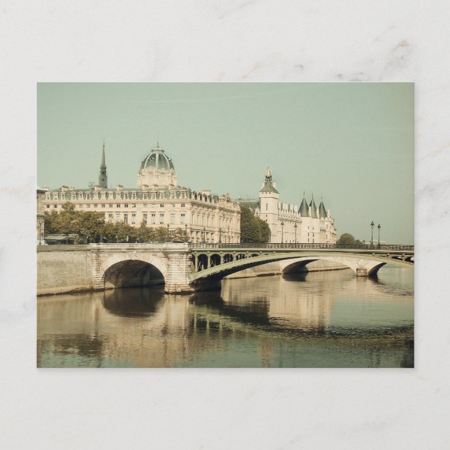 Paris, Brücken der Liebe Postkarte (Vorderseite)