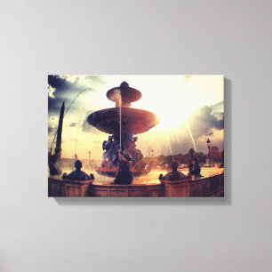 PARIS-Brunnen Leinwanddruck