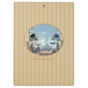 Paris by Day Clipboard - Freude Klemmbrett