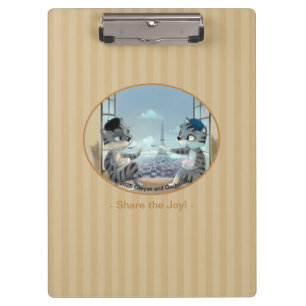 Paris by Day Clipboard - Freude Klemmbrett