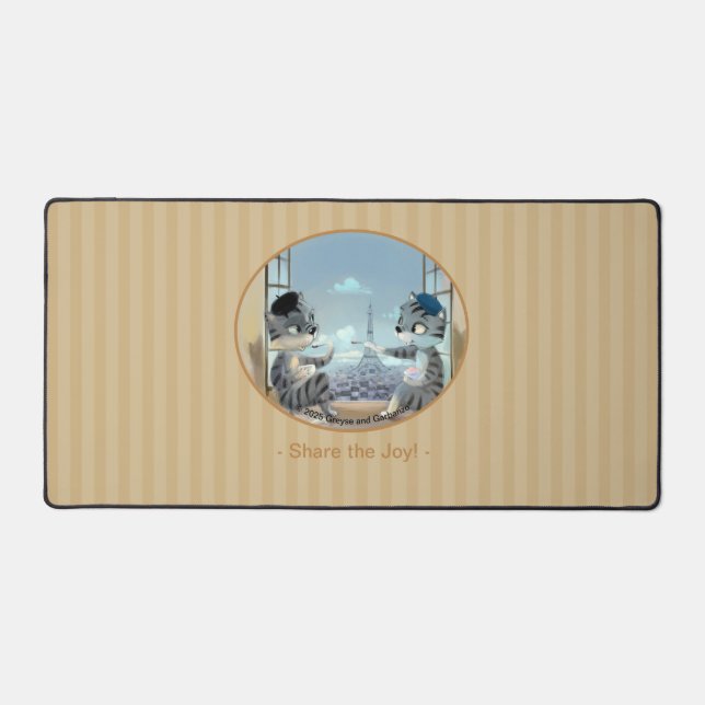 Paris by Day Desk Mat - Joie (Recto)