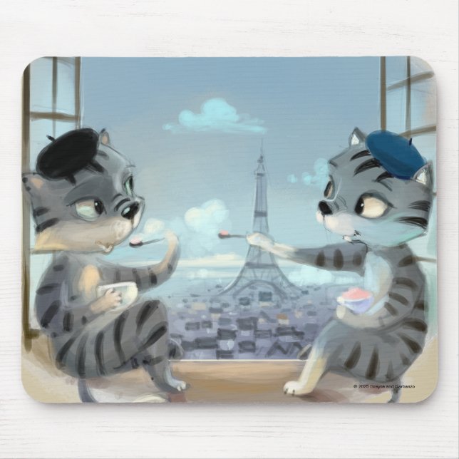Paris by Day Mousepad (Vorne)