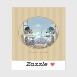 Paris by Day Vinyl Sticker - Joy ( Diverses taille